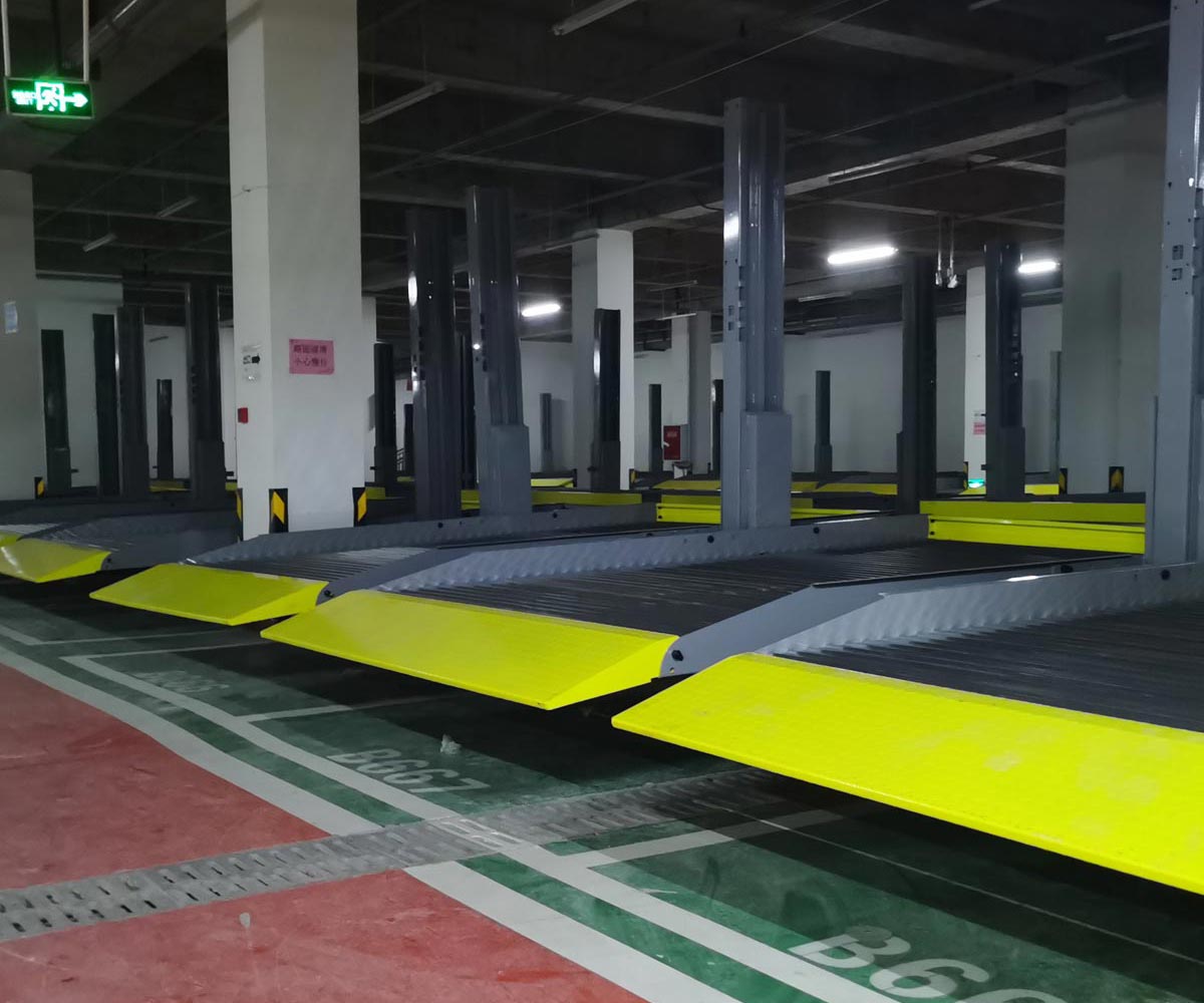 巴中PJS簡易升降二層地坑式立體停車設備
